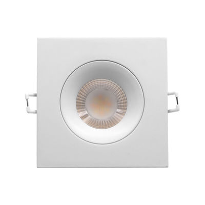 Residential Square Dimmable LED Downlights 3.5inch 9w 5cct Gimbal Cob Type