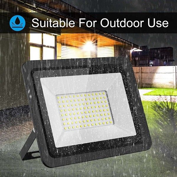 Super Bright Waterproof LED Flood Light 100W 10000lm Wifi Controlled For Yard