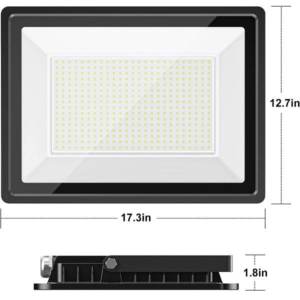 Remote Control Waterproof LED Flood Light 400W 40000lm 5000K  With Plug
