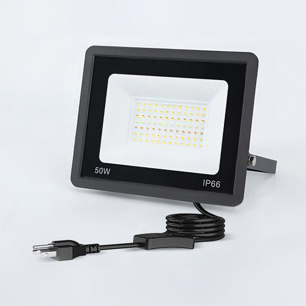 Smart RGB TUYA Flood Light 50W , Compatible Waterproof Outdoor LED Flood Lights