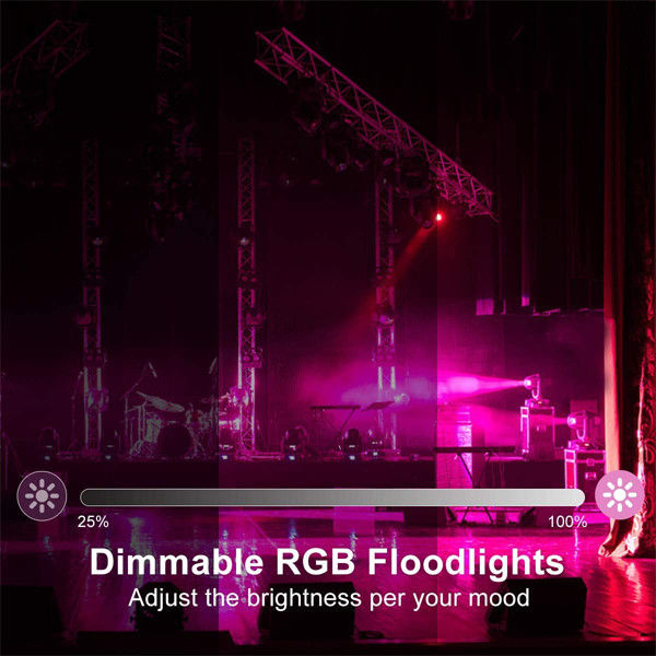 Color Changing Waterproof LED Flood Light 60W IP66 Stage Use