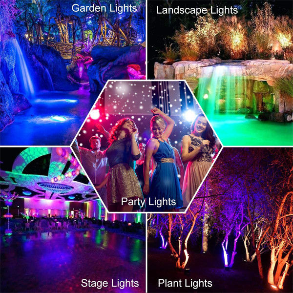 Color Changing Waterproof LED Flood Light 60W IP66 Stage Use