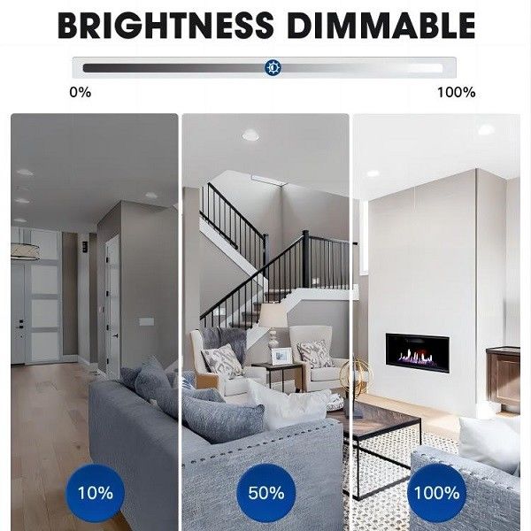 Dimming 4000k LED Ceiling Light , Flush Mount Recessed Lighting 4 Inch 8.5w