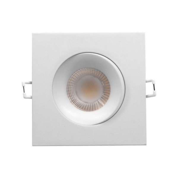 Residential Square Dimmable LED Downlights 3.5inch 9w 5cct Gimbal Cob Type