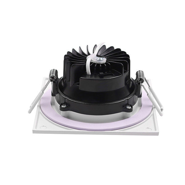 Residential Square Dimmable LED Downlights 3.5inch 9w 5cct Gimbal Cob Type