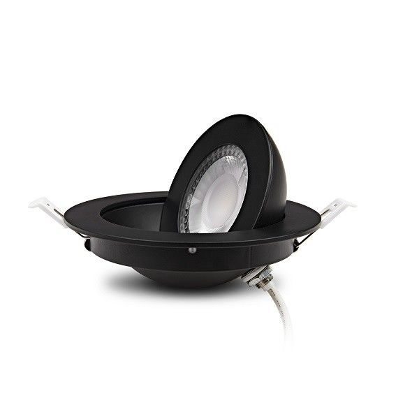 Matt Black Recessed Dimmable LED Downlights 3.5inch 9w 2700k Round