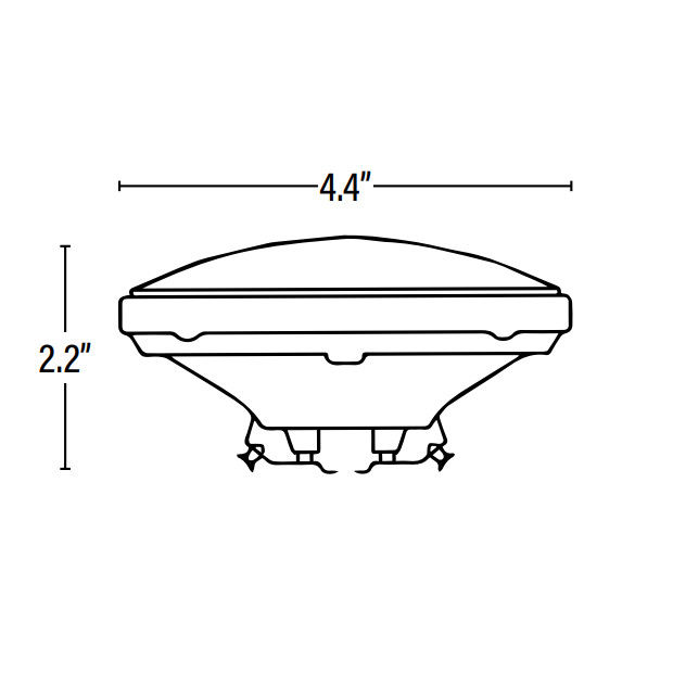 Clear Halogen Light Bulb , Par 36 Halogen Bulb 20w 3000K 130lm For Stage Lighting